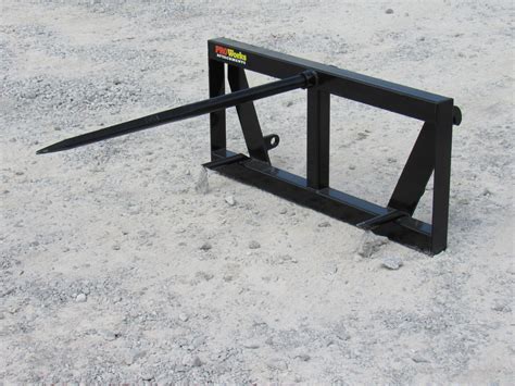 skid steer hay spear|skid steer hay spear attachment.